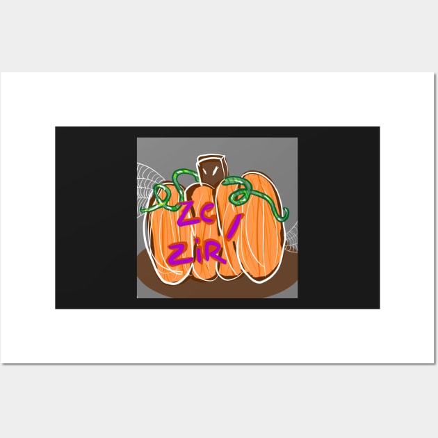 Halloween pumpkin se/zir Wall Art by Ech0mun